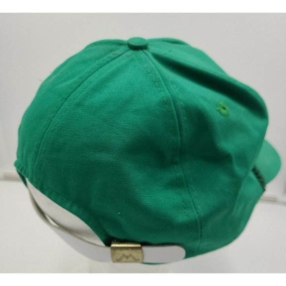 Vintage OTTO Hampton Cranes Inc Green strap-back Hat Rope Front - Picture 3 of 10